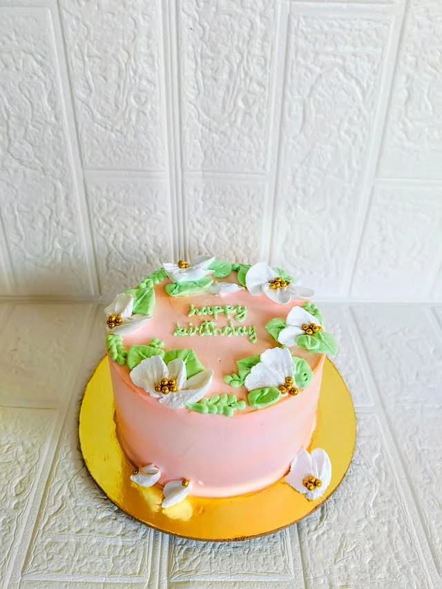 Anniversary Peach Cream Cake view 2