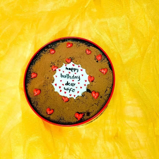 Birthday Tin Cake — custom cake by Sweet Bites Goa