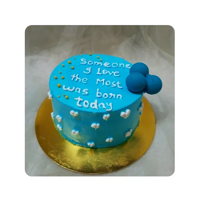 Blue Cream Cake view 2