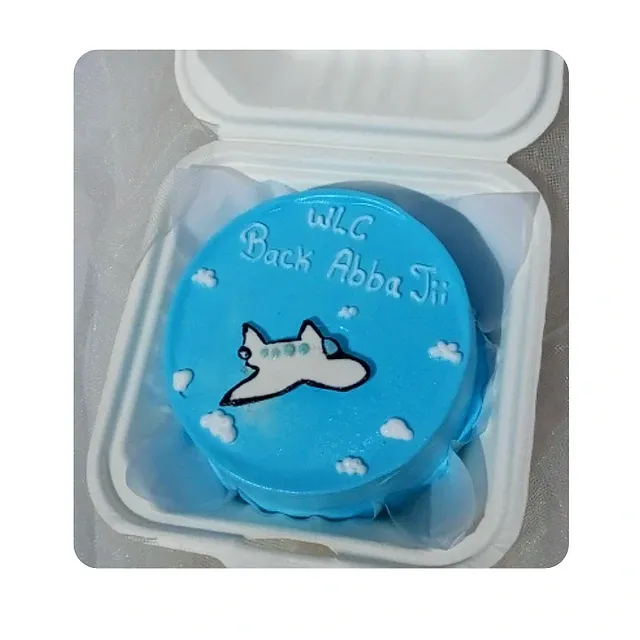 Blue Cream Welcome Cake — welcome cake in Goa by Sweet Bites