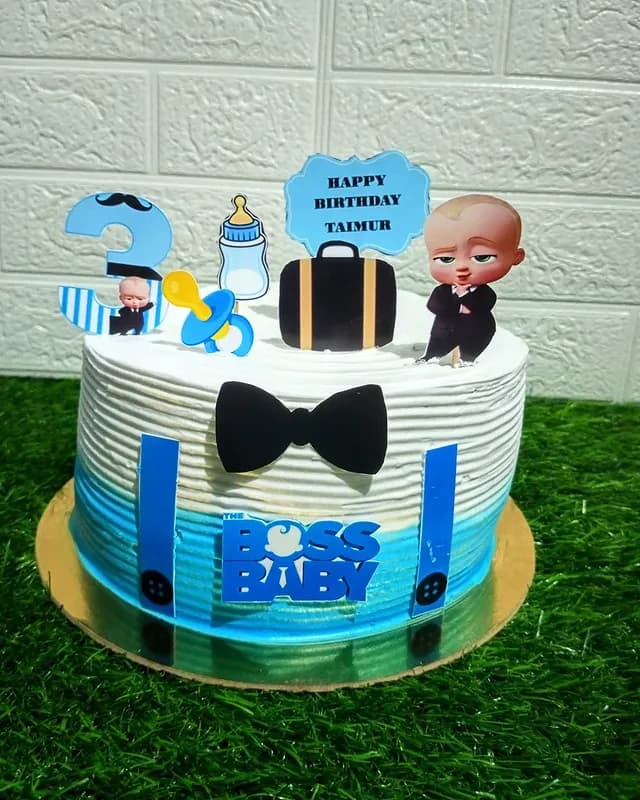 Boss Baby cake Goa — character first birthday cake by Sweet Bites Muskan