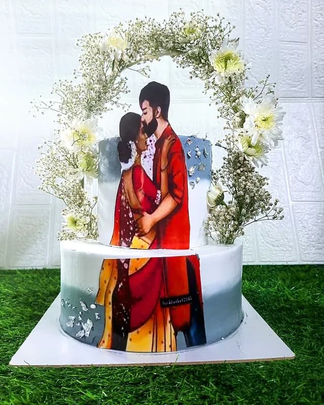 Cream Wedding Cake — wedding cake in Goa by Sweet Bites