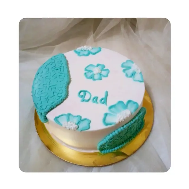 Father's Day Blue Cream Cake — fathers day cake in Goa by Sweet Bites