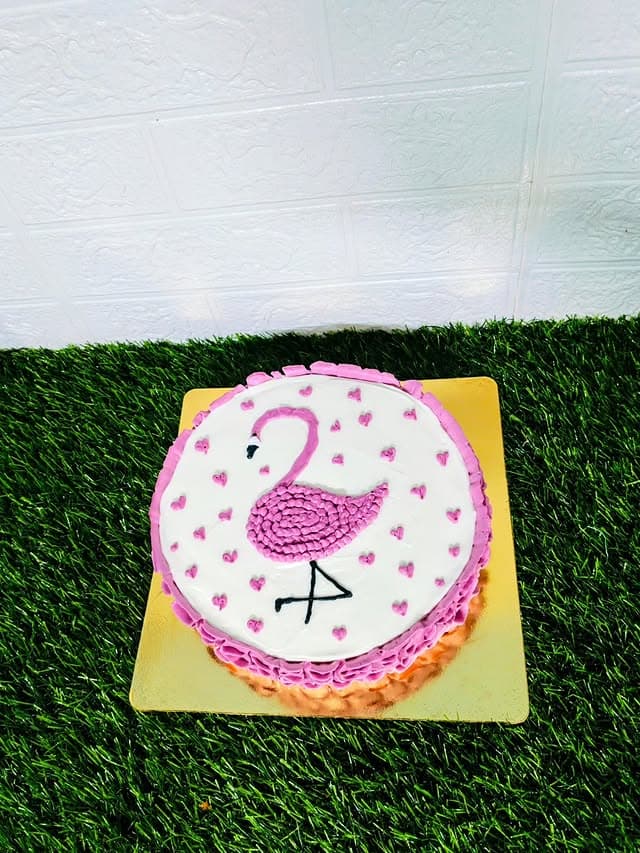 Flamingo cake Goa — tropical pink birthday cake by Sweet Bites Muskan