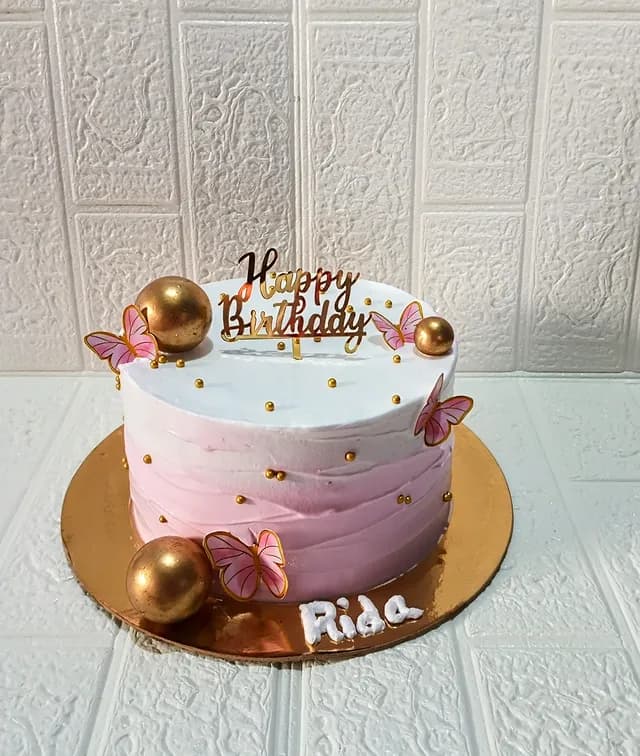 Golden Sphere Cake view 2