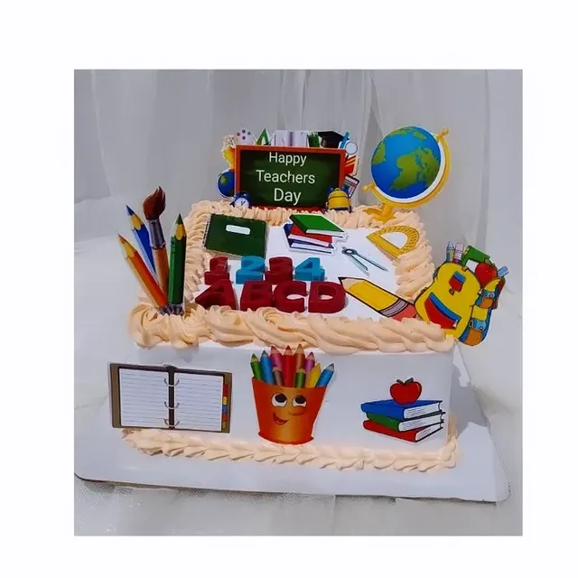 Modern Design Teacher's Day Cake view 2