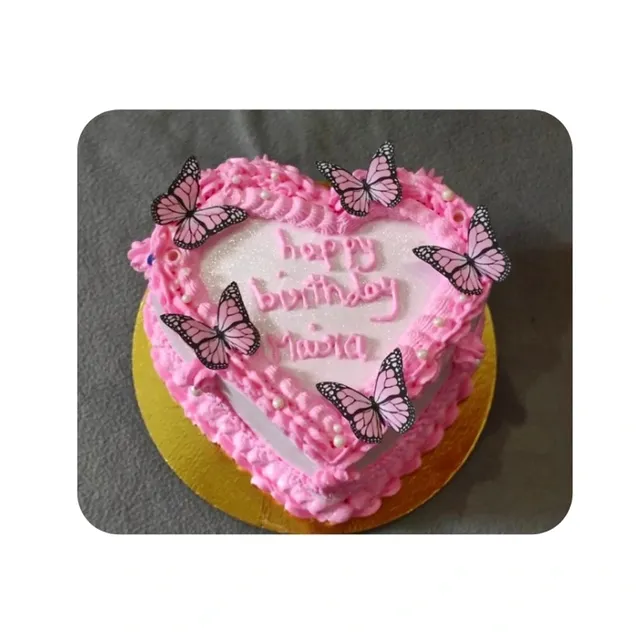 Pink Butterfly Birthday Cake view 2
