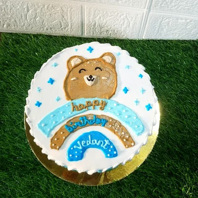 Teddybear Birthday Cake — custom cake by Sweet Bites Goa