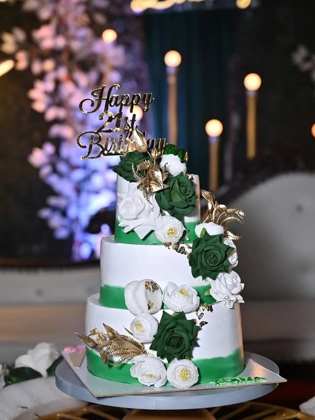 Three Layered Birthday Cake view 2