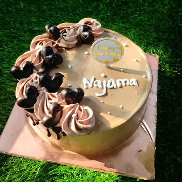Chocolate Heart Birthday Cake — birthday cake in Goa by Sweet Bites