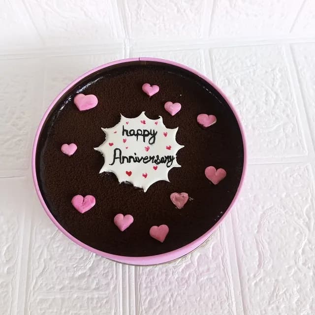 Chocolate Tin Anniversary Cake — anniversary cake in Goa by Sweet Bites