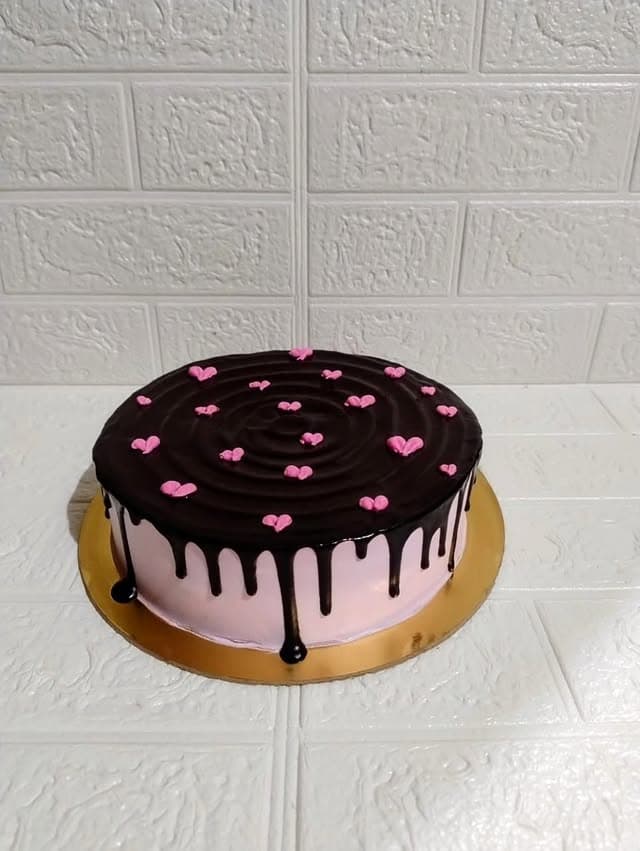 Chocolate White Cream Cake — custom cake in Goa by Sweet Bites