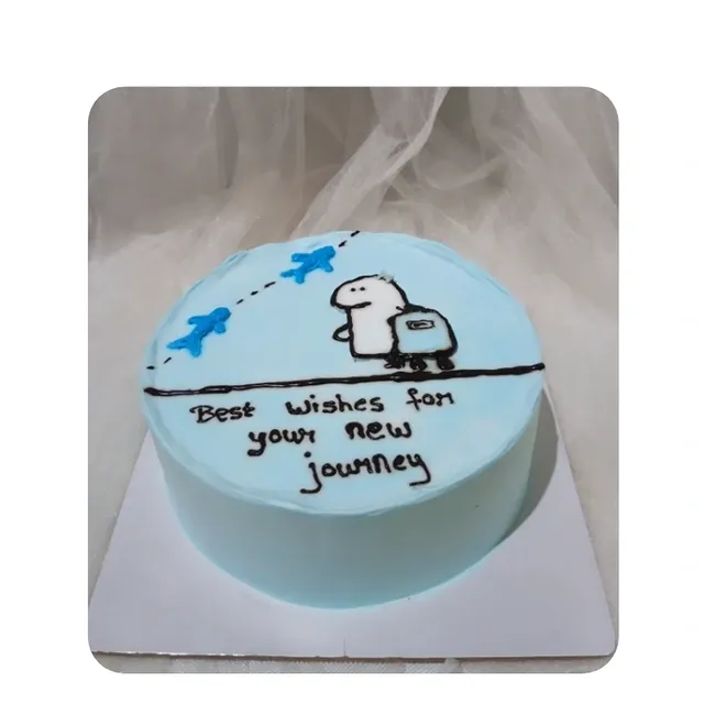 Happy Journey Cake — custom cake by Sweet Bites Goa