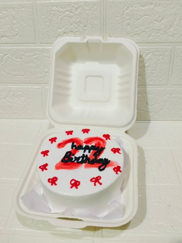 Red Heart White Cream Cake — custom cake in Goa by Sweet Bites