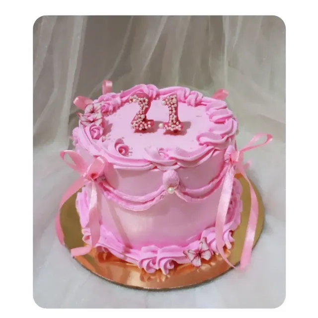 Special Bow Cake — custom cake by Sweet Bites Goa